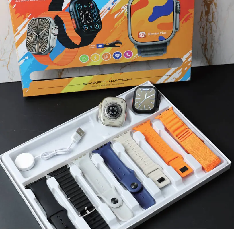 Custom branded smartwatch packaging and dial printing options