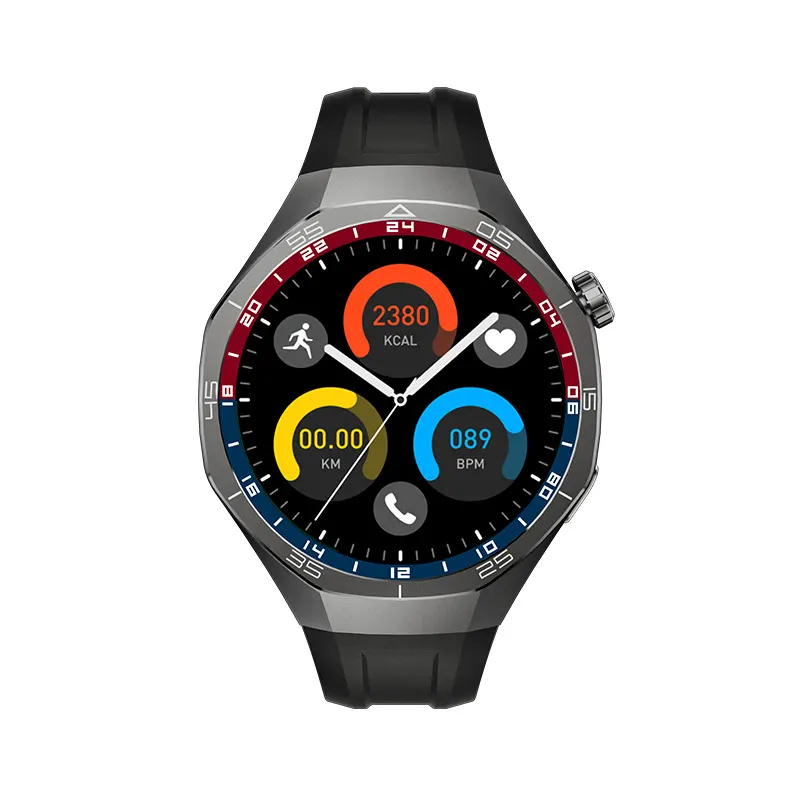MYRYDER C15Pro black silicone front view, sport dashboard dial