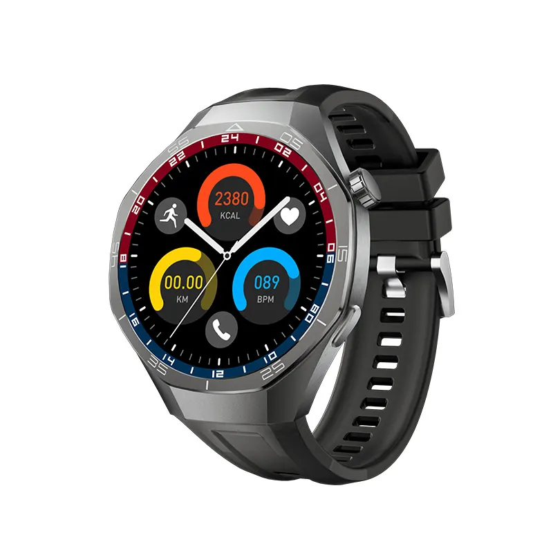 MYRYDER C15Pro black silicone left side view, sport dashboard dial