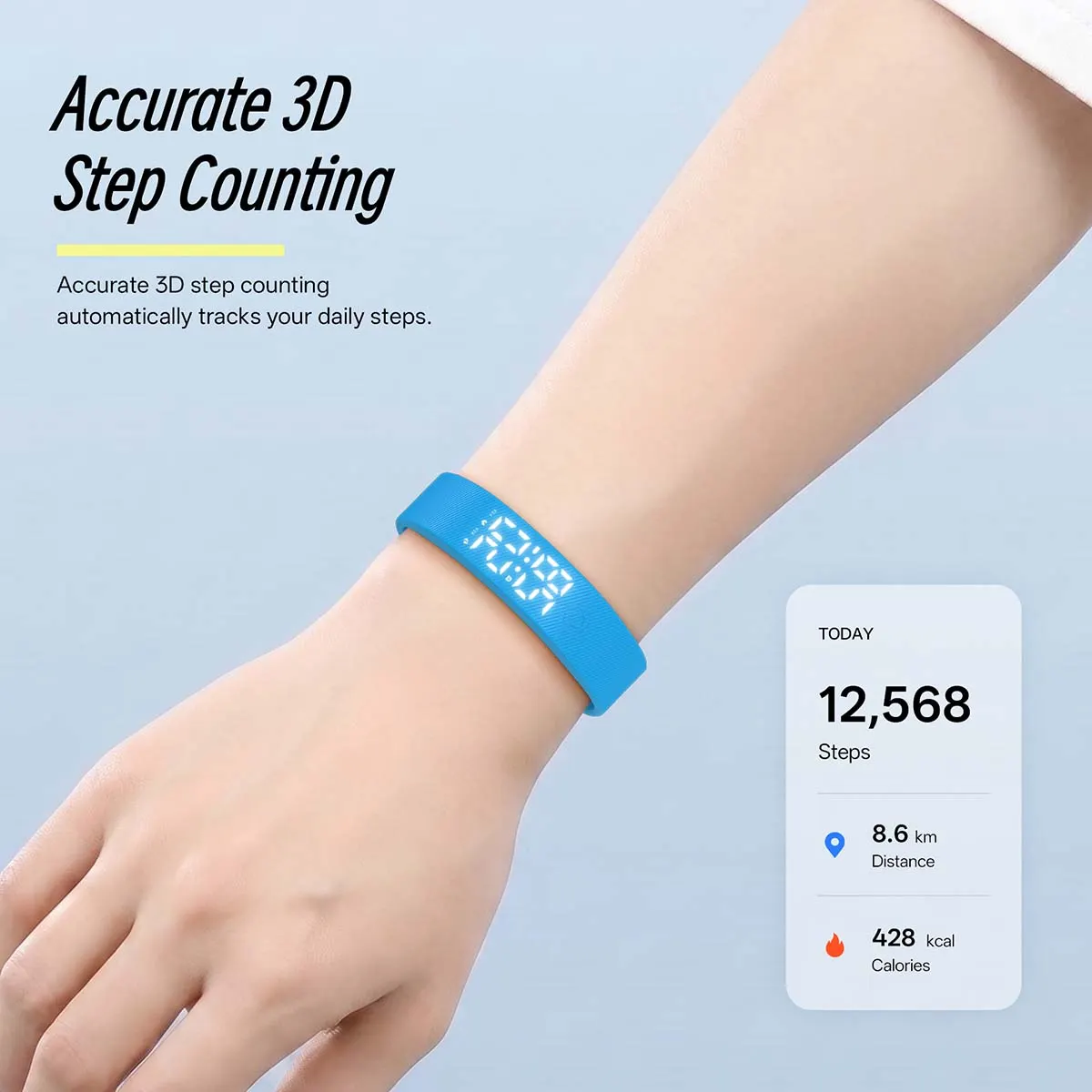 MYRYDER C4Plus infographic: check the time at a glance by simply raising your wrist