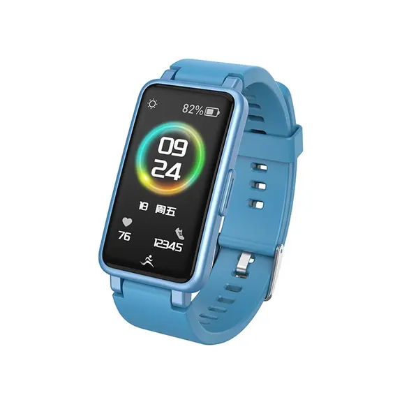 MYRYDER C2Plus blue smart bracelet, blue color fitness band product display
