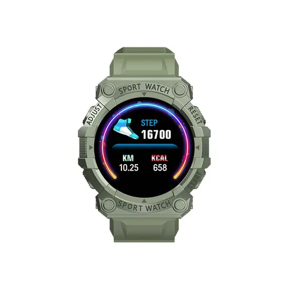 MYRYDER FD68S army green smart bracelet, military green colour fitness band product display