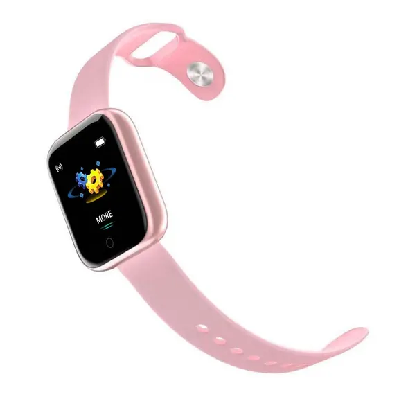 MYRYDER Y68 pink smart watch with open strap, pink colour band product display