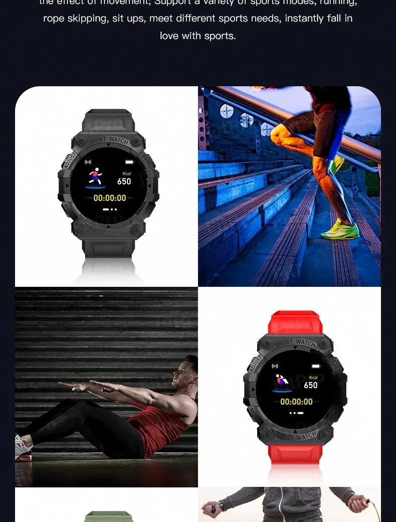 MYRYDER FD68S infographic for multiple sport modes to meet different sports activity requirements