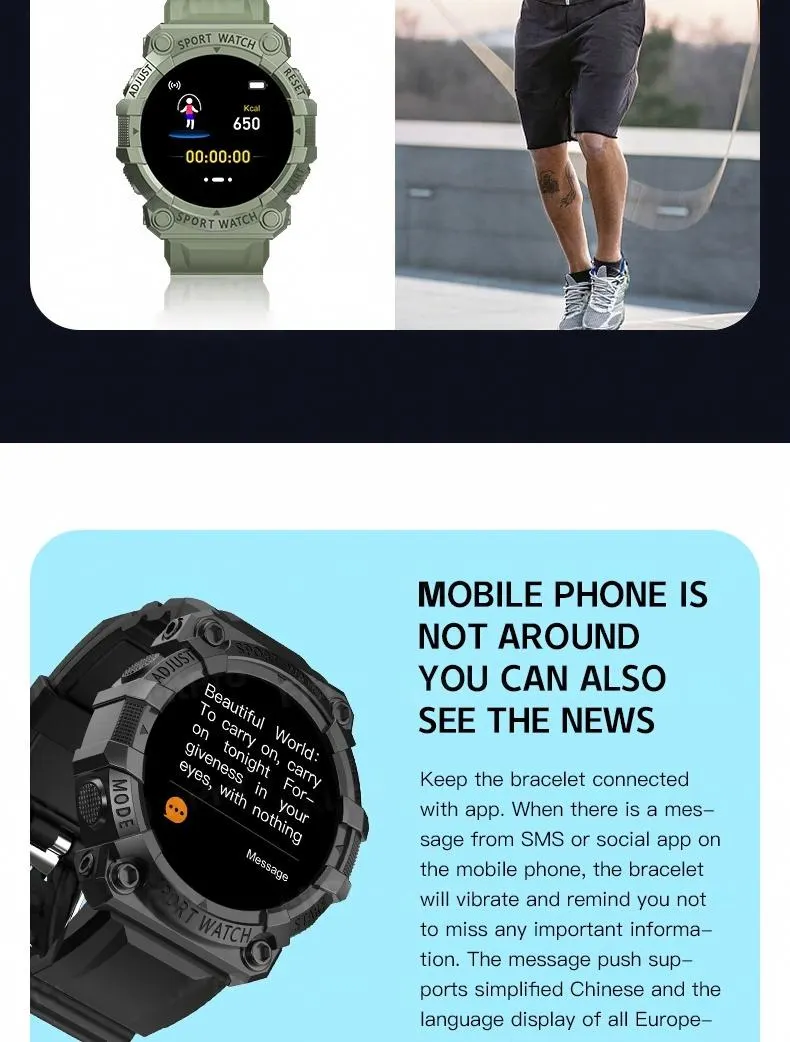 MYRYDER FD68S infographic, read incoming messages even when your mobile phone is not nearby