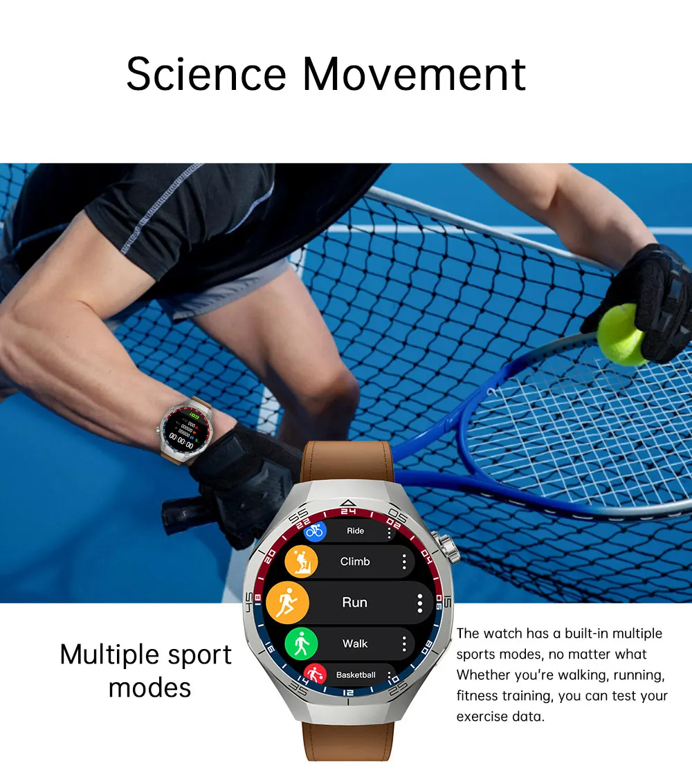 MYRYDER C15Pro multiple sport modes: run, walk, ride, climb and basketball on the sport menu